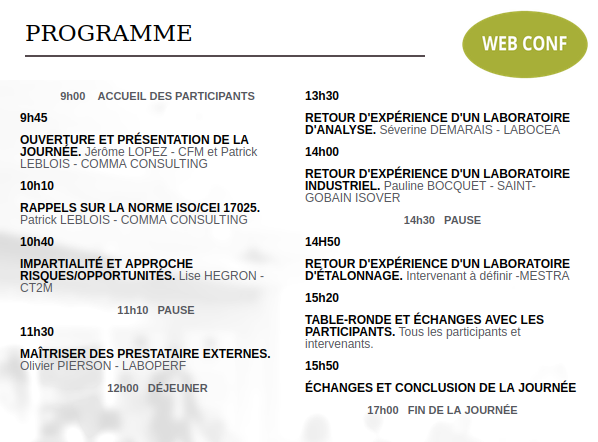 programme journee technique replay 17