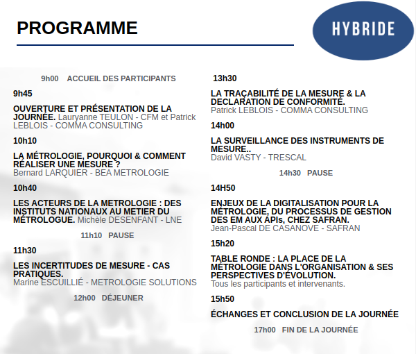 programme journee technique replay 19