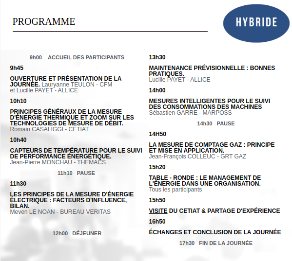 programme journee technique replay 25